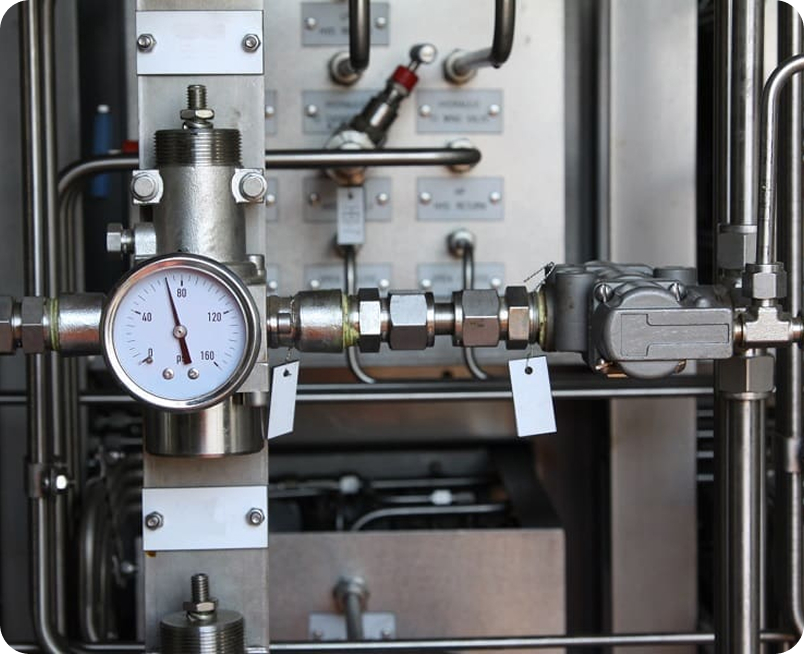 Technician performing inspection